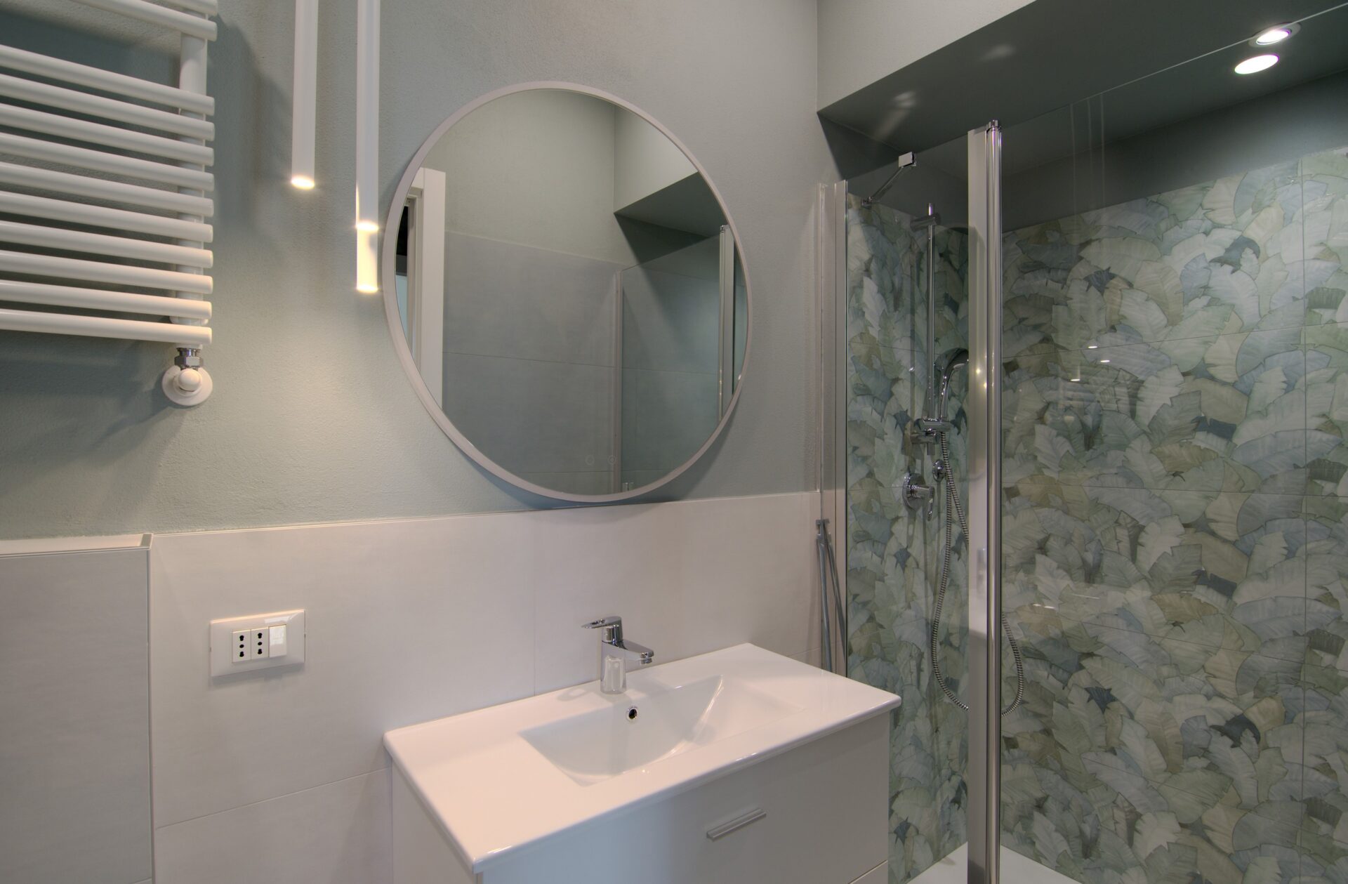 Bagno con lavabo marmo